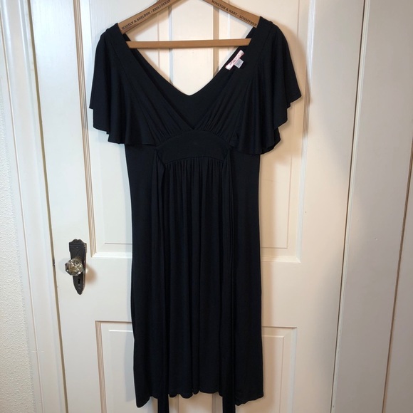Lux/Urban Outfitters Flutter Sleeve Dress Sz M - Picture 10 of 11